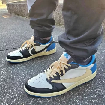 Pkgod Air Jordan 1 Low fragment design x Travis Scott review Caleb Mar