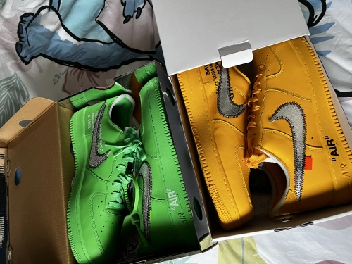    Pkgod Nike Air Force 1 Low Off-White Light Green Spark review 
