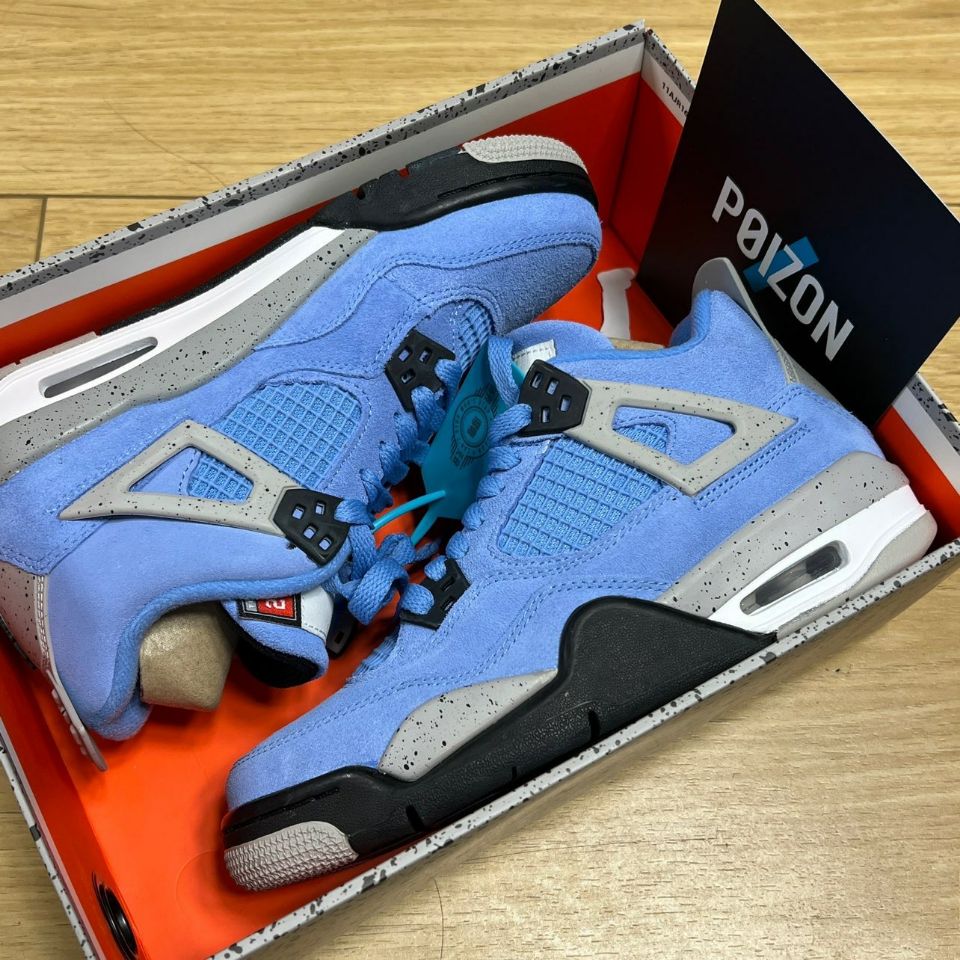Pkgod Air Jordan 4 Retro University Blue CT8527-400 review 0