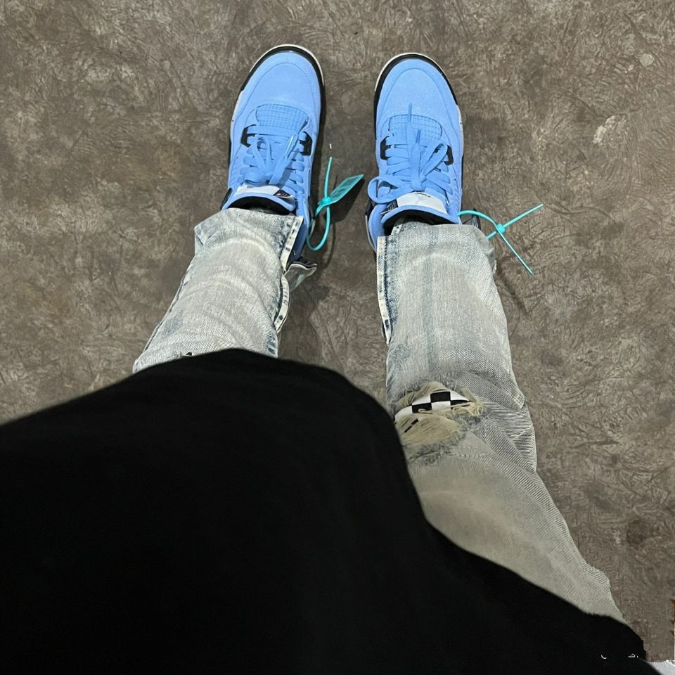 Pkgod Air Jordan 4 Retro University Blue CT8527-400 review 0