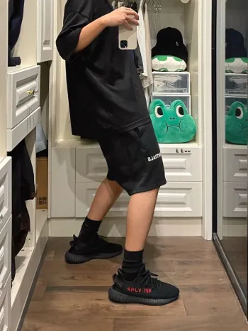  Pkgod Adidas Yeezy Boost 350 V2 Black Bred review King Junior
