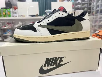  Pkgod Air Jordan 1 Retro Low OG SP Travis Scott Olive review Henrietta Ocran
