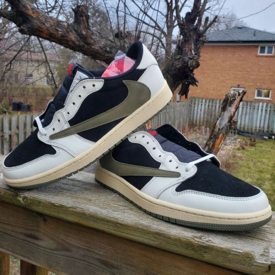 Pkgod Jordan 1 Retro Low OG SP Travis Scott Olive DZ4137-106 review 0