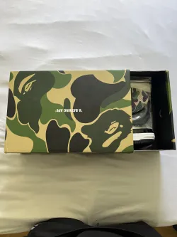 Pkgod Bape Sk8 Sta Low Black and white patent leather review Elchapoo  01