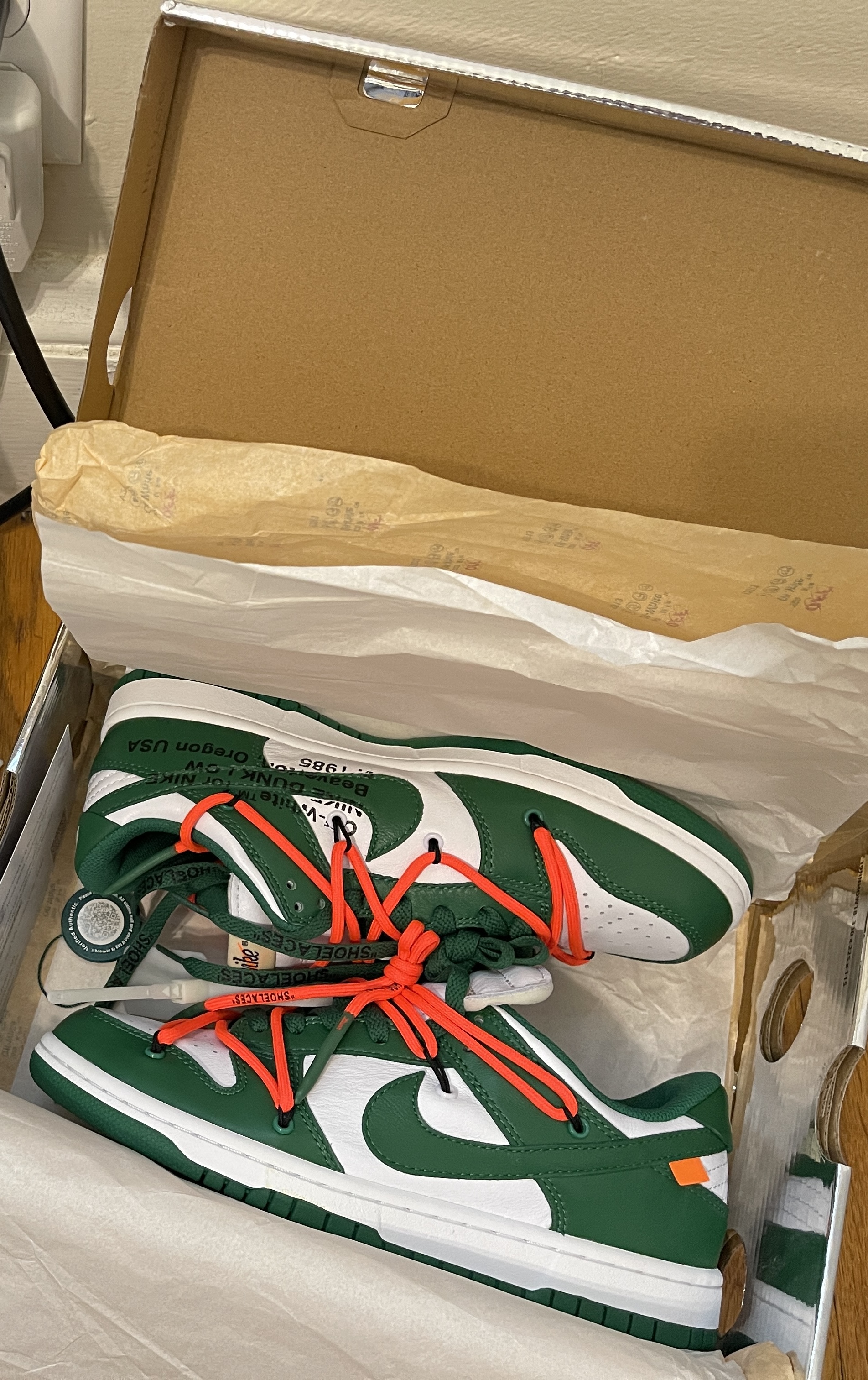   Pkgod Nike SB Dunk Low Off-White Pine Green review Anonymous27