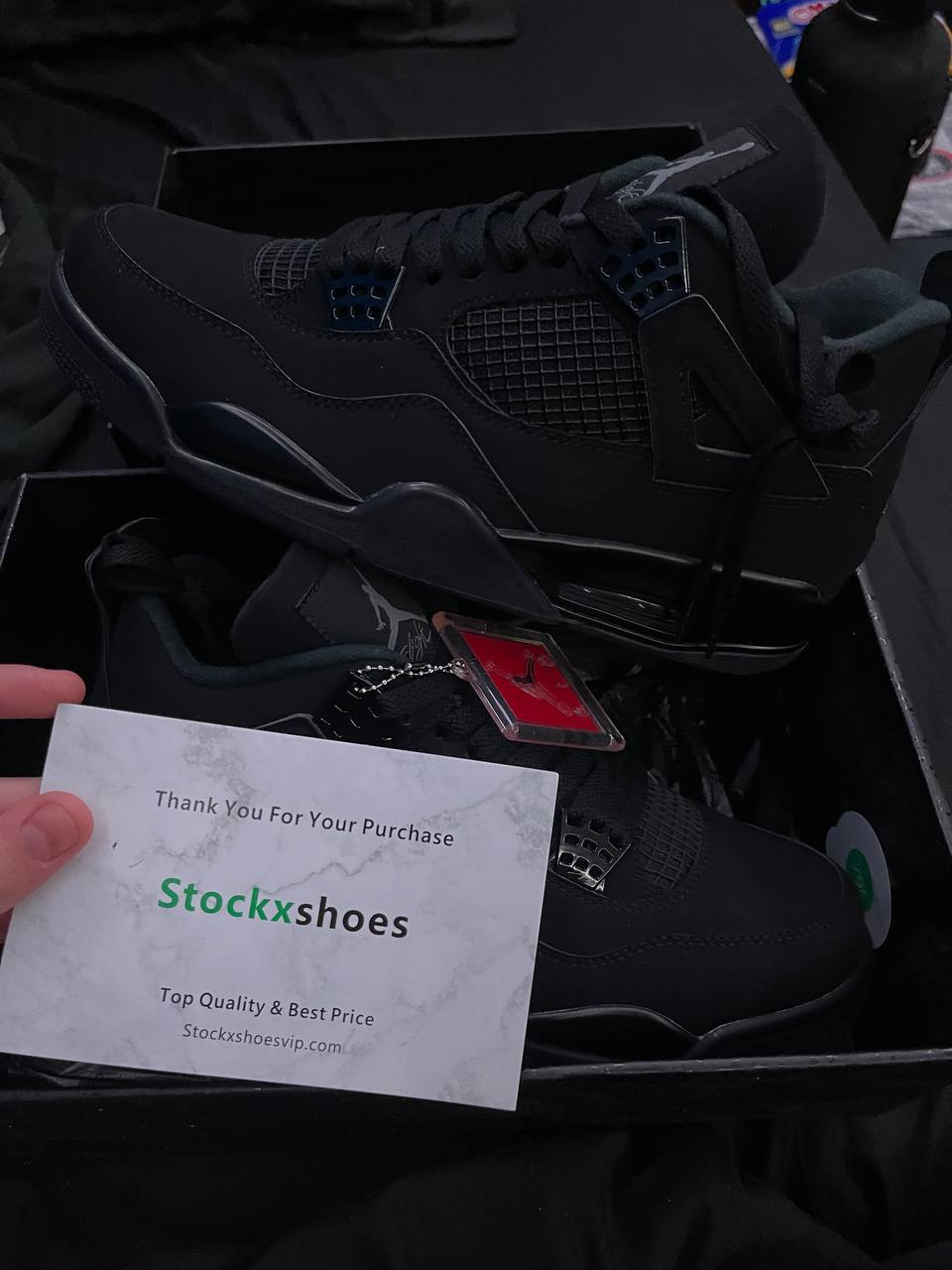 PKgod Air Jordan 4 Retro Black Cat CU1110-010 review 0