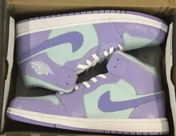 Pkgod Air Jordan 1 Mid Purple Pulse review Nassim