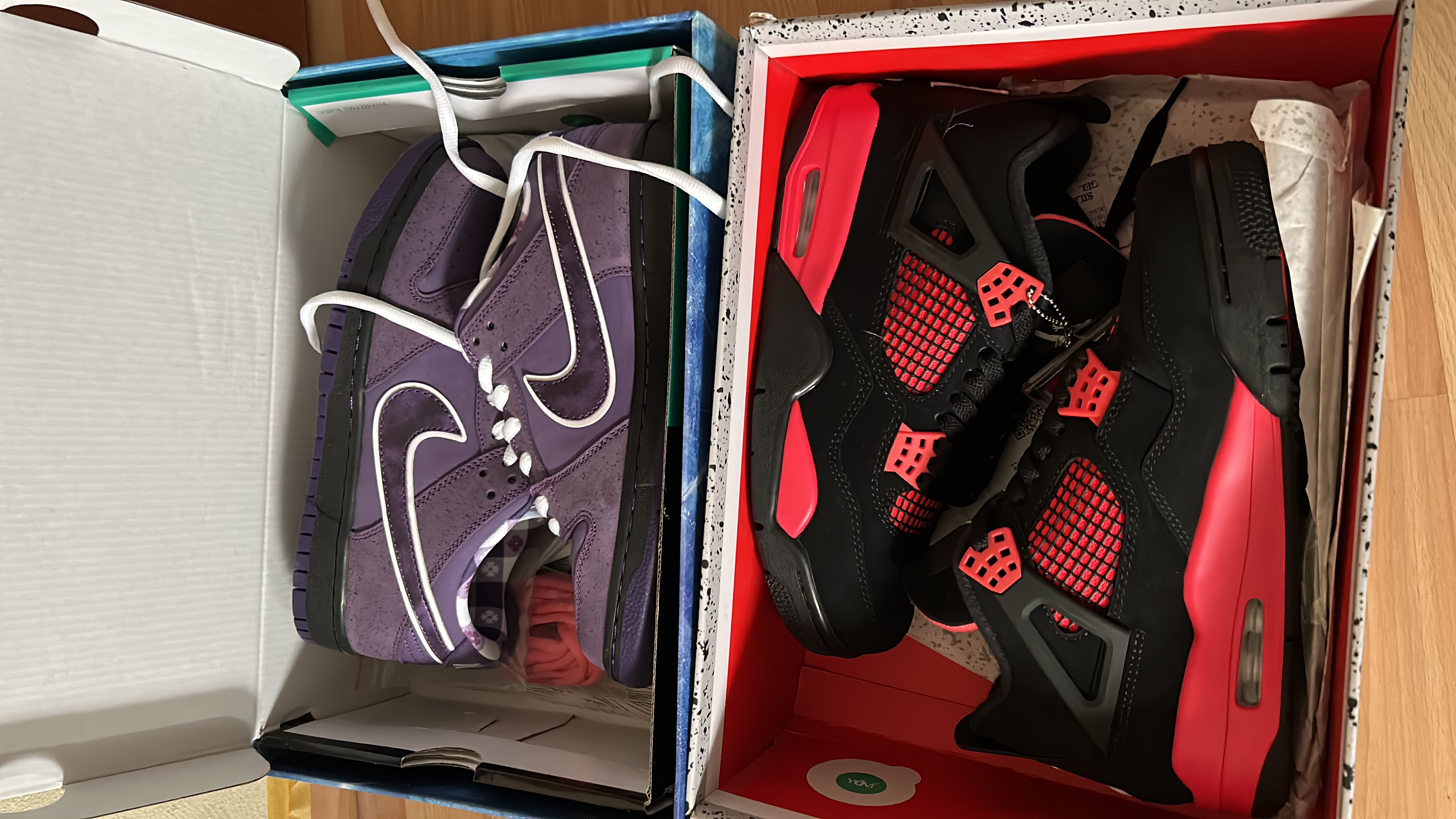 {Hot Sale Combination}Top Quality Pkgod Air Jordan 4s & Dunk Low&Jordan 1  low - 2 Pairs review Dennis
