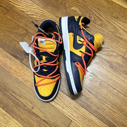    Pkgod Nike SB Dunk Low Off-White White Michigan review 