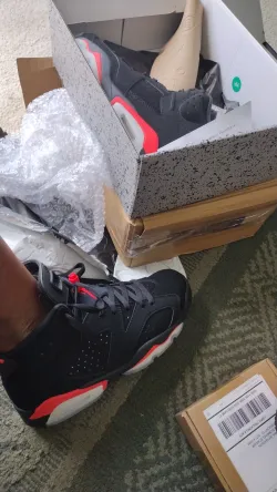 Pkgod Air Jordan 6 Retro Black Infrared  review Jefferson