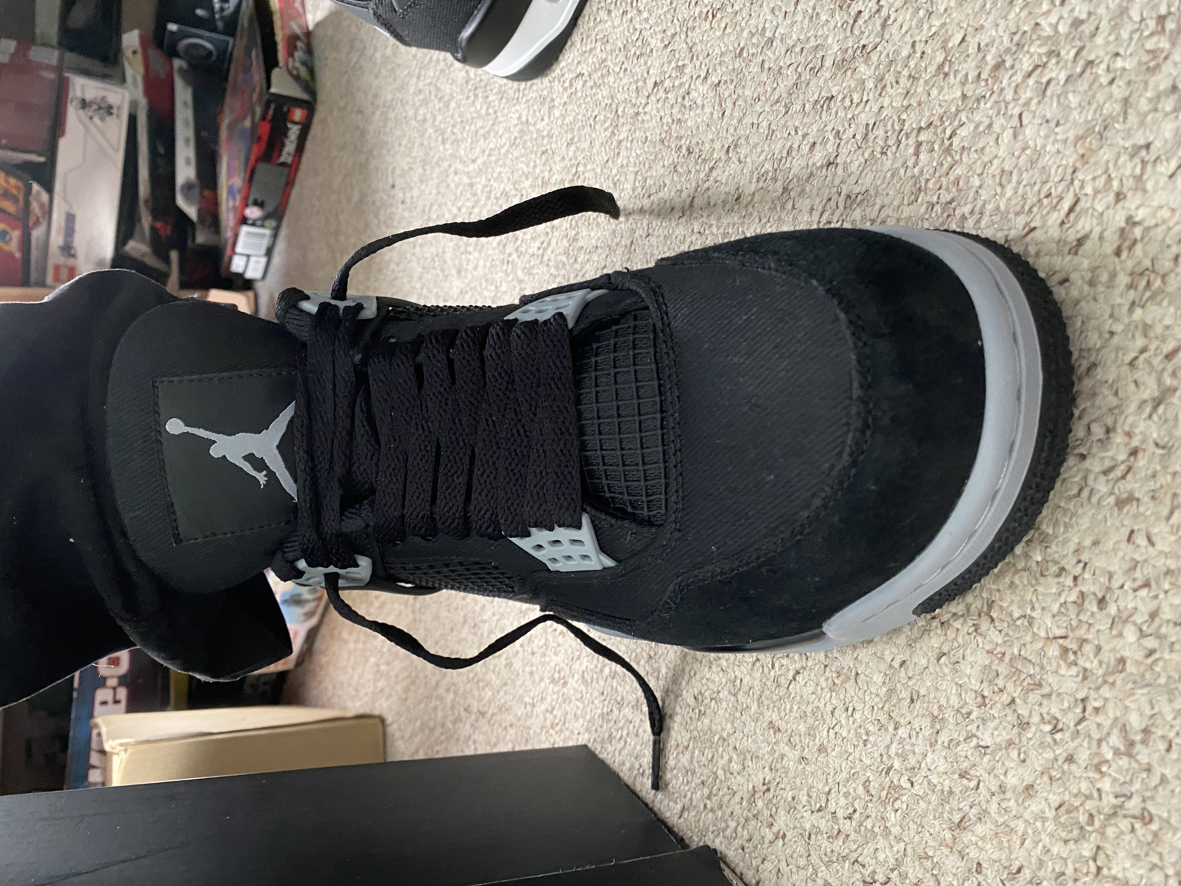  Pkgod Air Jordan 4 Retro SE Black Canvas   review Nassim 01