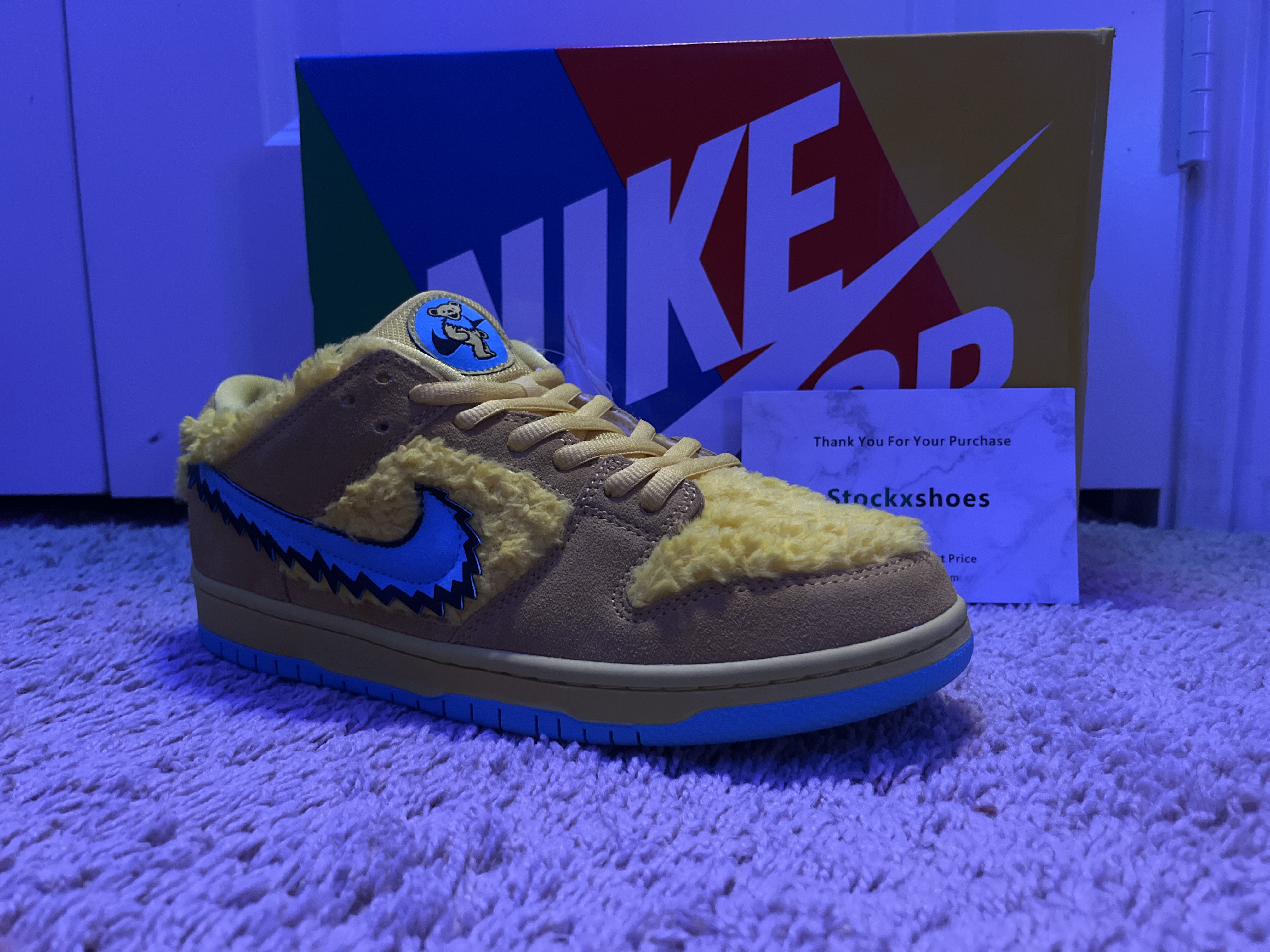    Pkgod Nike SB Dunk Low Grateful Dead Yellow Bear review Antonio 02