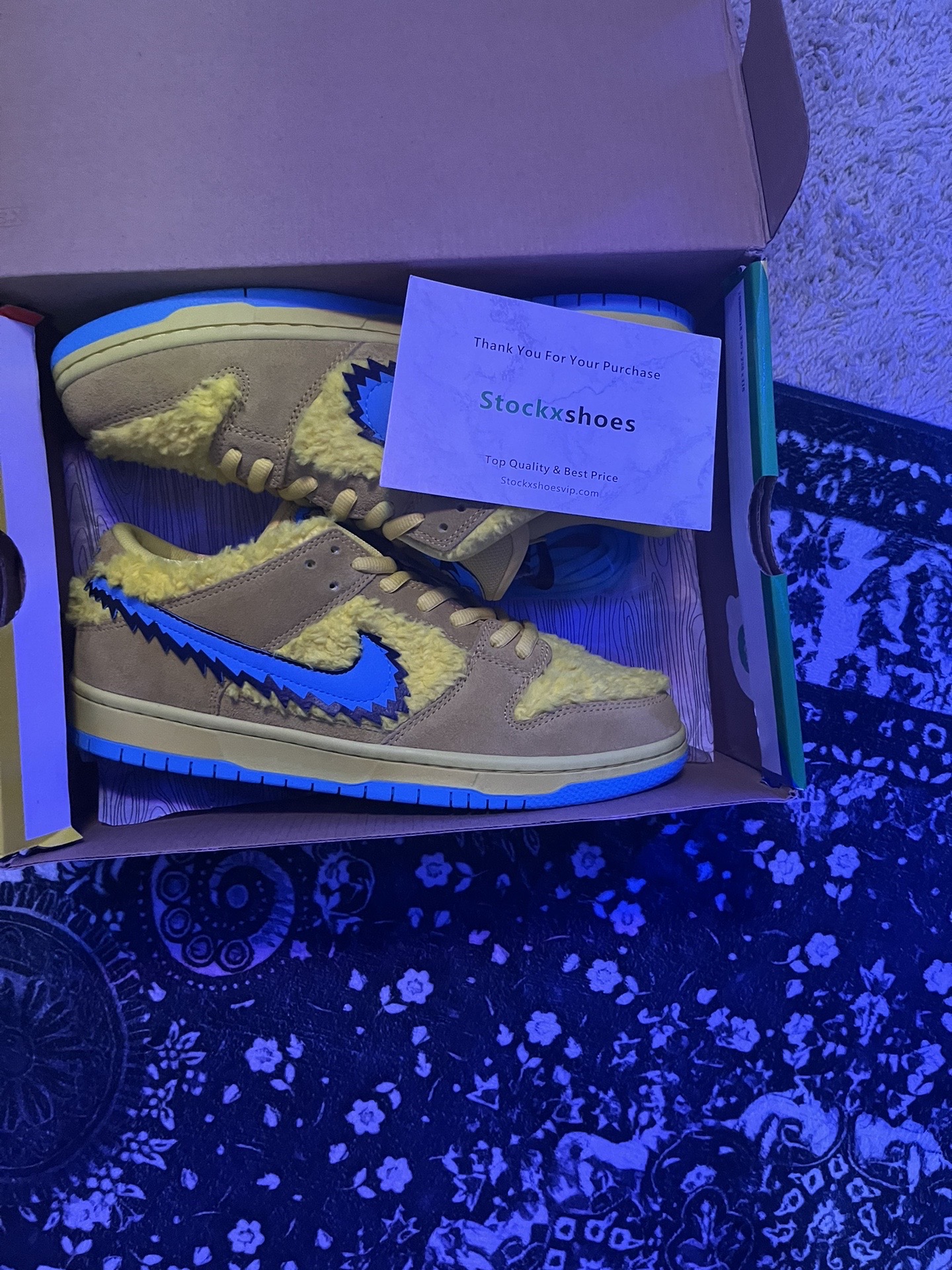    Pkgod Nike SB Dunk Low Grateful Dead Yellow Bear review Antonio 03