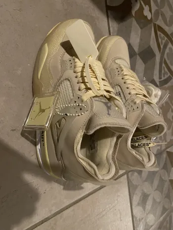  Pkgod  Air Jordan 4 Retro Off-White Sail   review Nassim  03