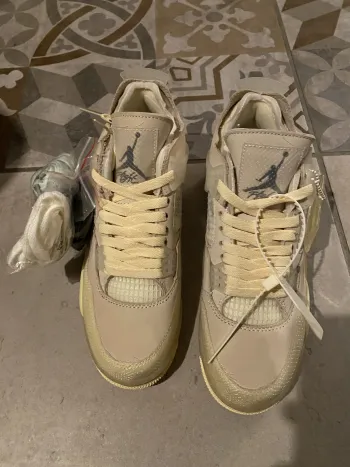 Pkgod  Air Jordan 4 Retro Off-White Sail   review Nassim  04