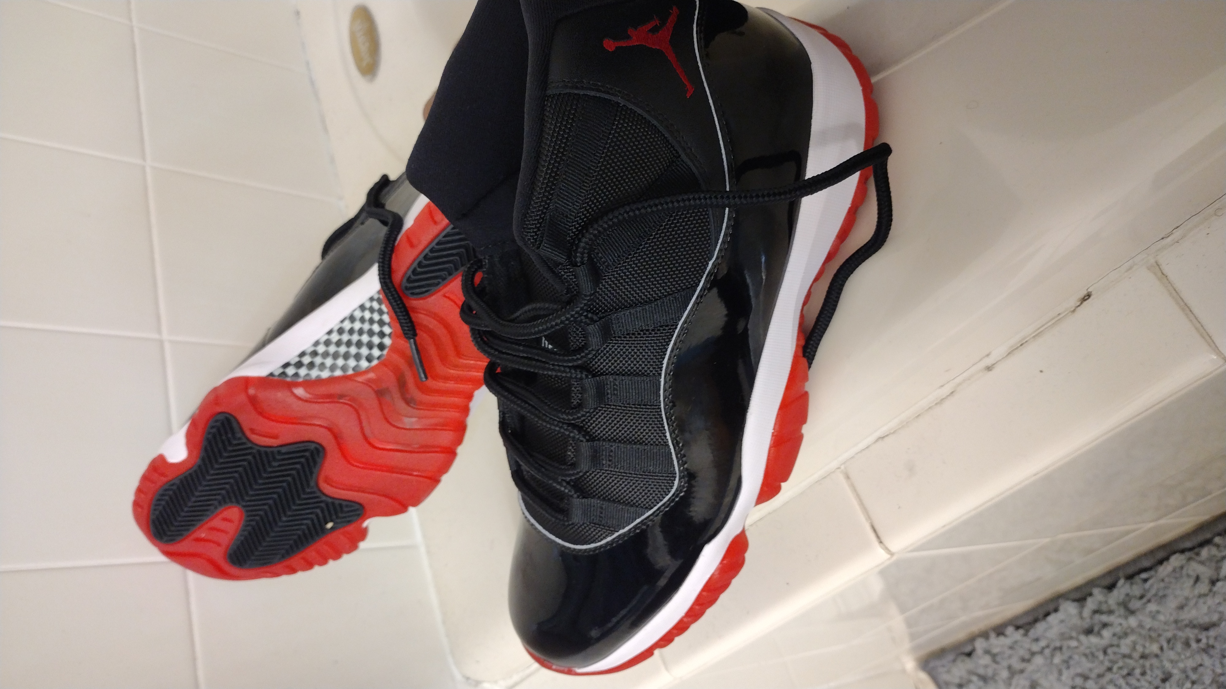 Pkgod  Air Jordan 11 Retro Playoffs Bred review Jefferson