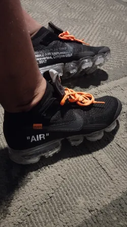 Pkgod Nike Air VaporMax Off-White Black (2018) review Jefferson