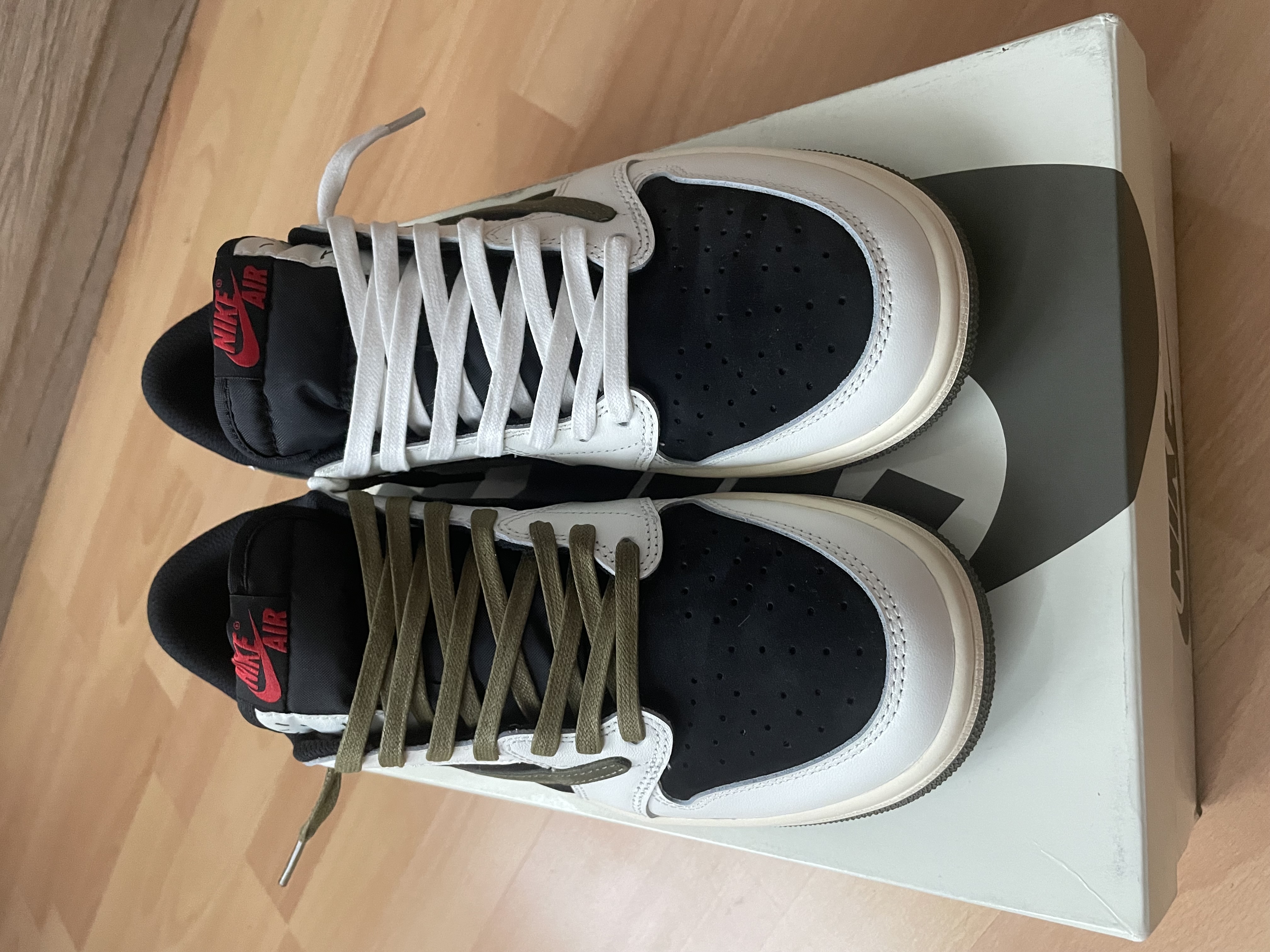  Pkgod Air Jordan 1 Retro Low OG SP Travis Scott Olive review Raul 03
