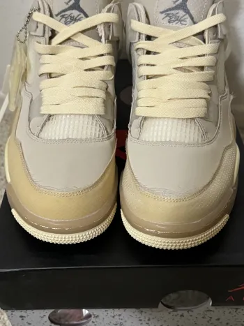  Pkgod  Air Jordan 4 Retro Off-White Sail   review Miguel Cerda 02