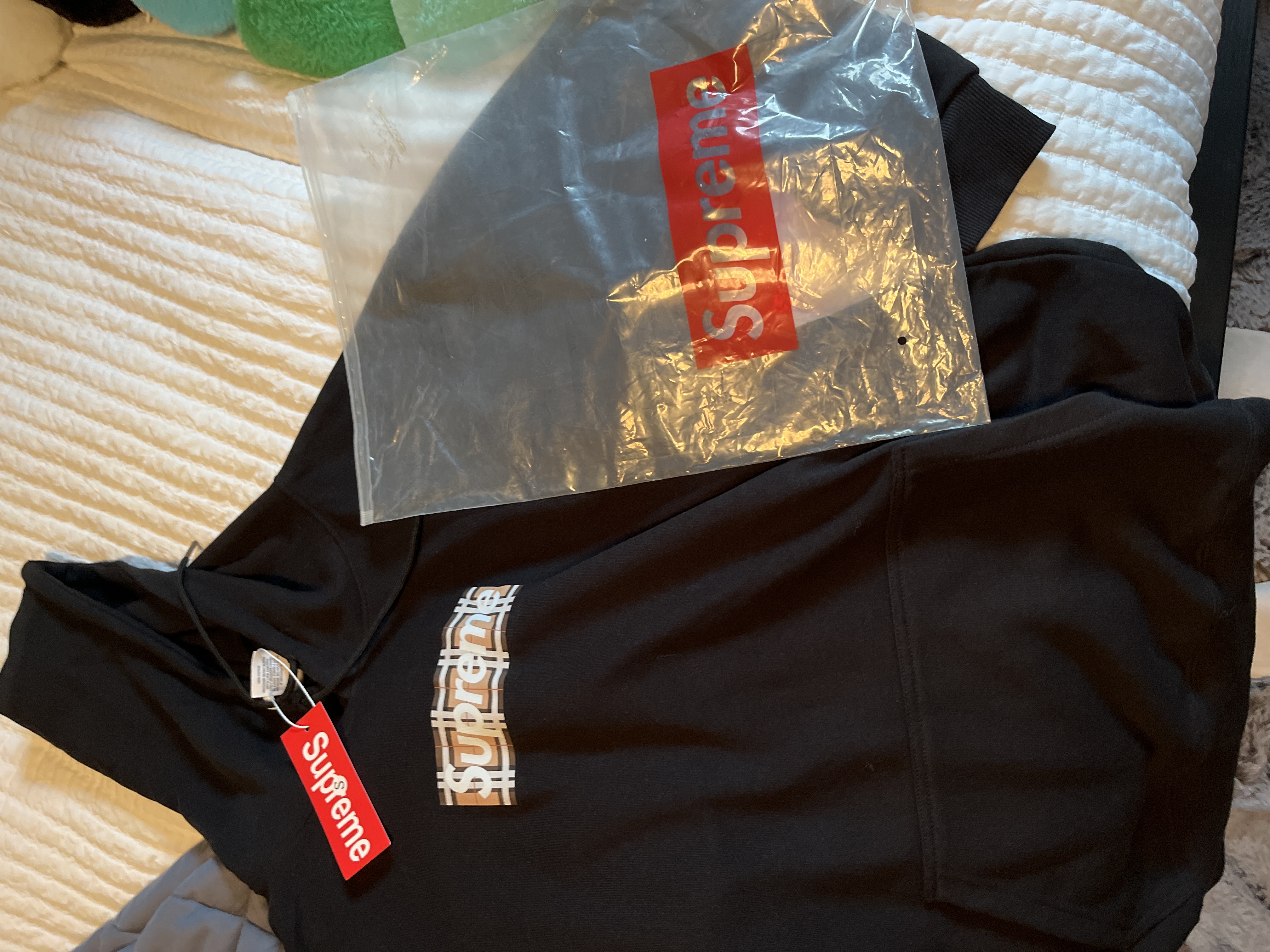 Top Quality Supr Box Logo Hooded Sweatshirt Black ttl01 review Twitchmound 01