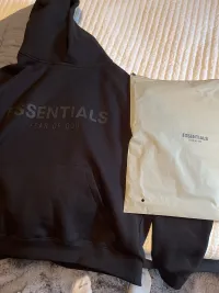 Top Quality Fear Of God Essentials Hoodie Black review 0