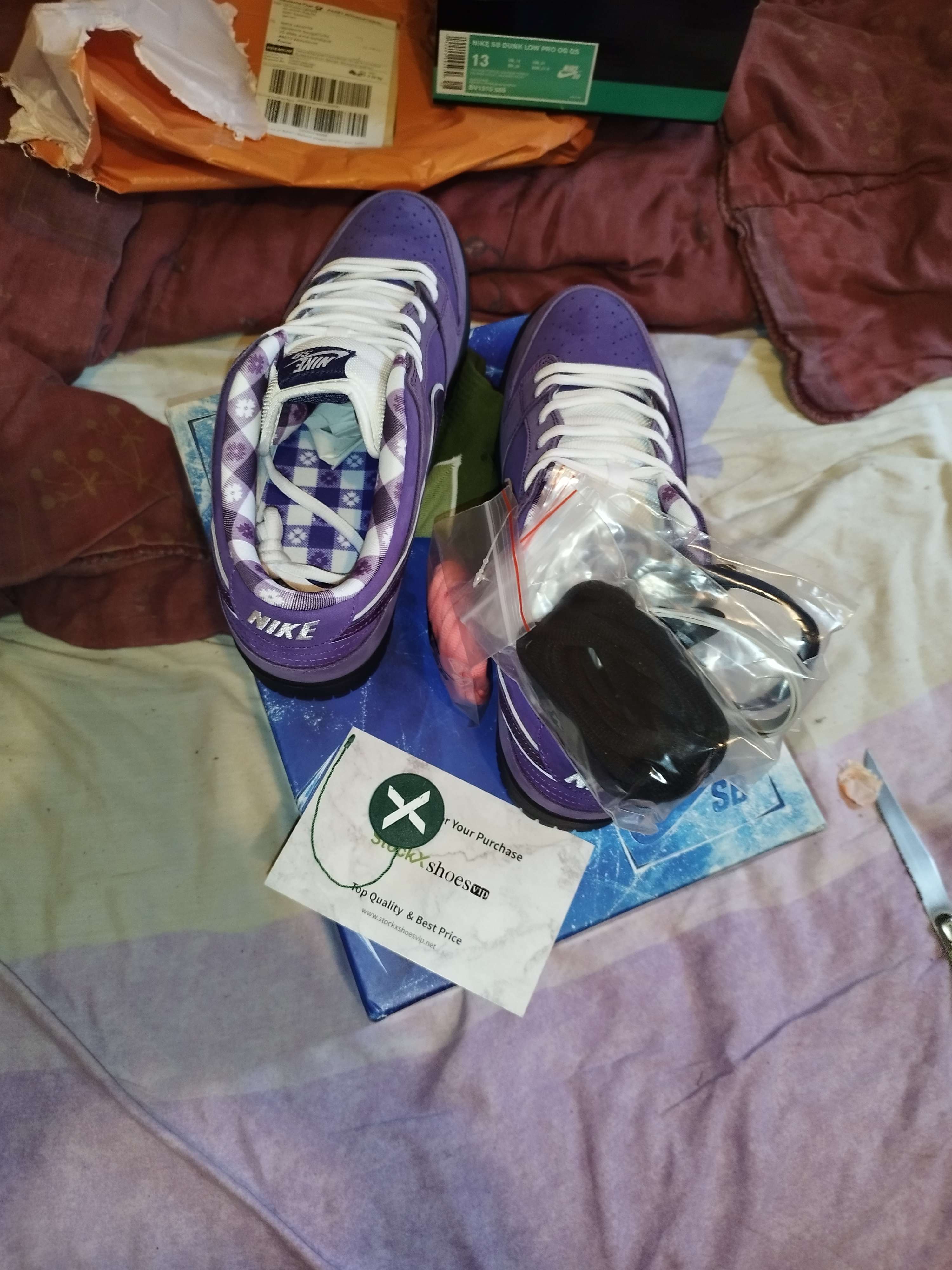Pkgod Nike SB Dunk Low Pro OG QS Purple Lobster（Special Box) review Matis 03