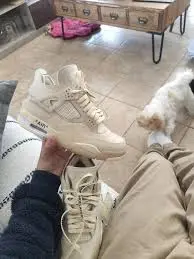  Pkgod  Air Jordan 4 Retro Off-White Sail   review Hugo Rojas
