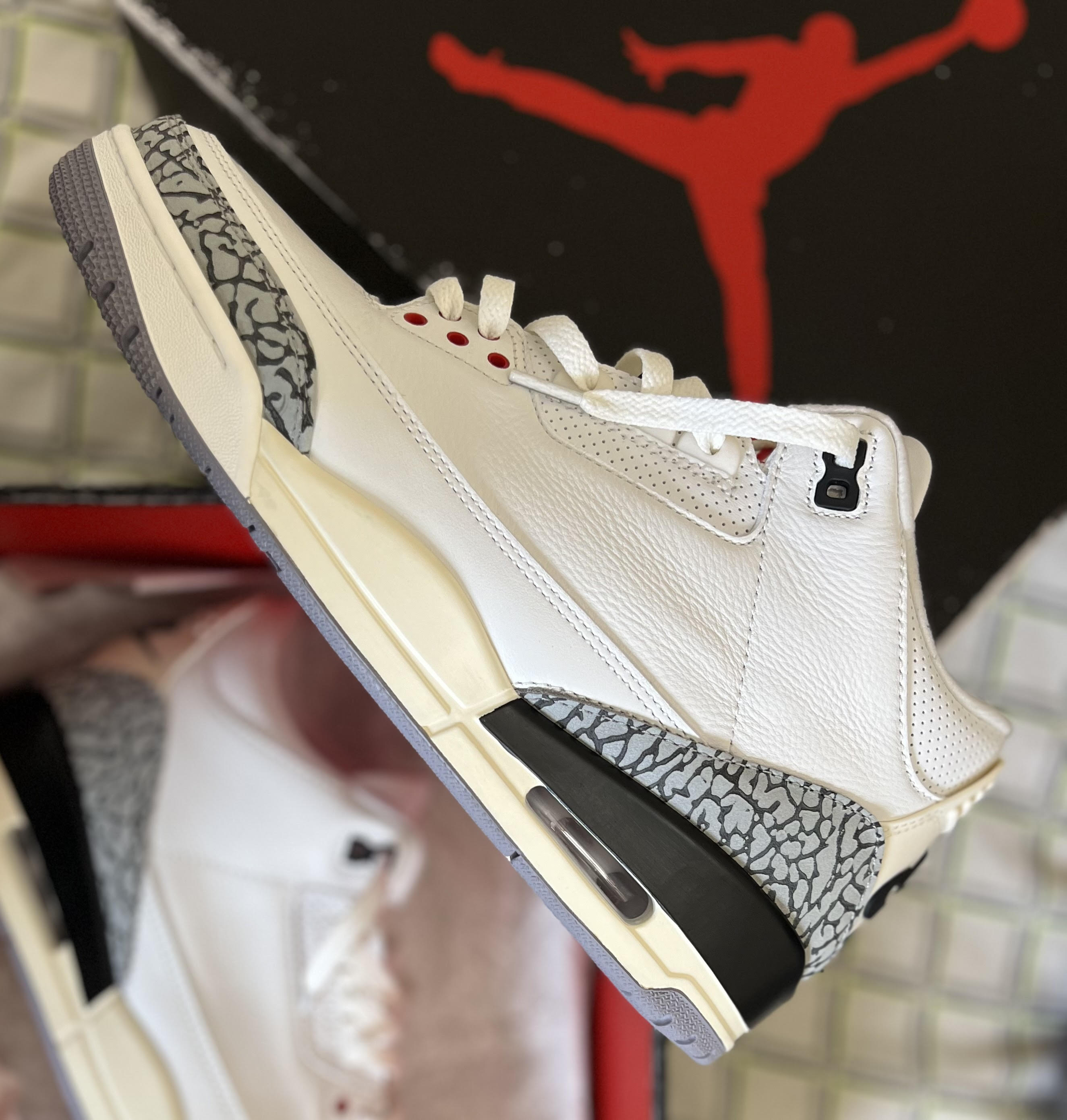 Pkgod Air Jordan 3 Retro White Cement Reimagined review Platypus5899 01