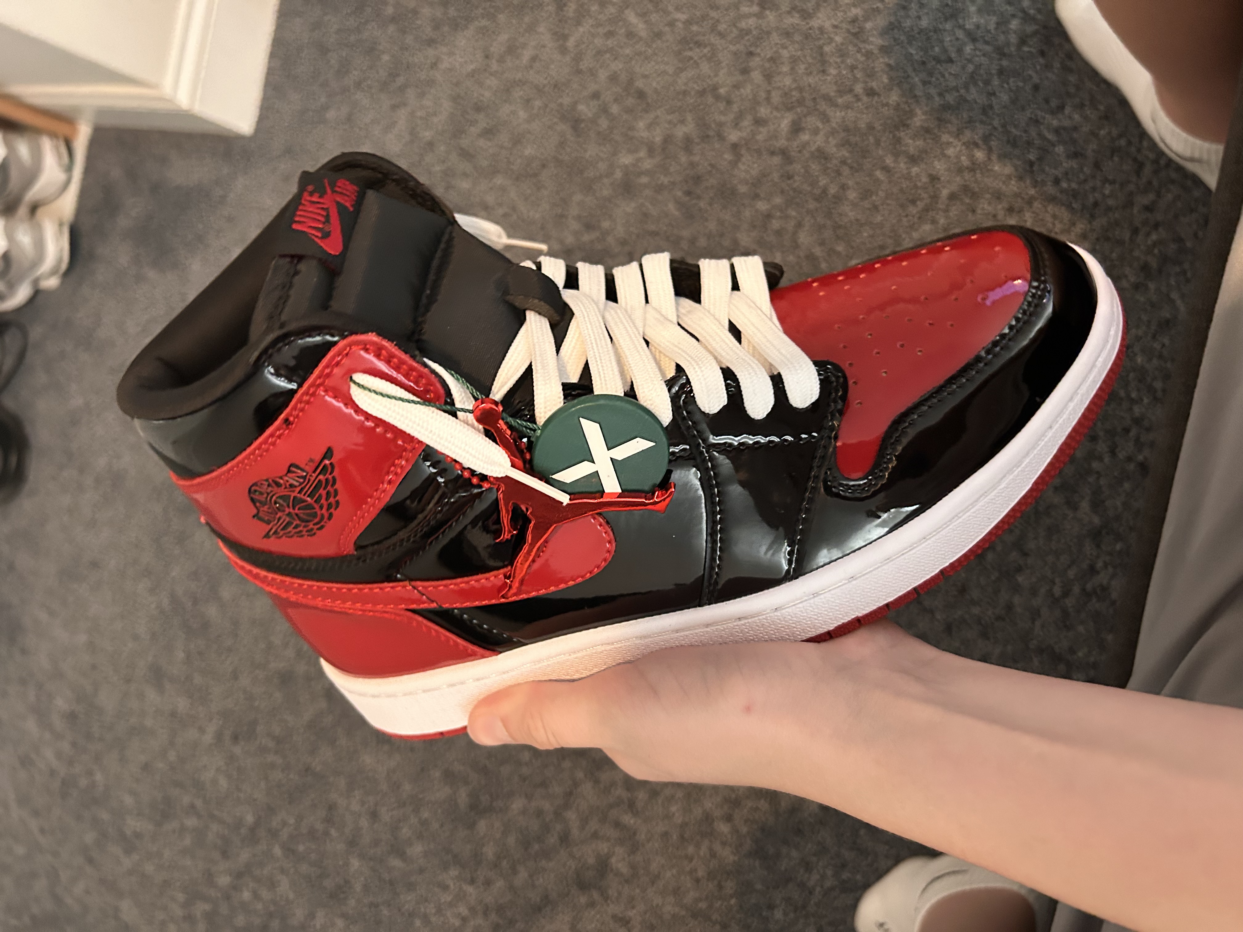 Air Jordan 1 Retro High OG Patent Bred $79.9 review Will