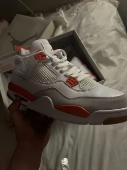XP Factory Sneakers & Air Jordan 4 White Orange DR5415-108 review CHAD COLLINS 03
