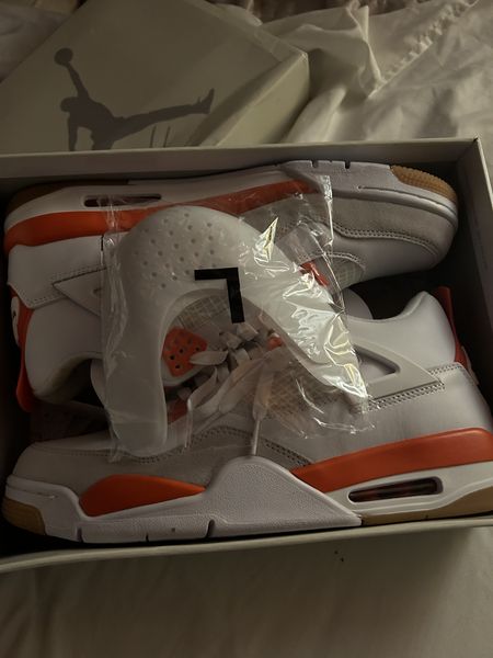 XP Factory Sneakers & Air Jordan 4 White Orange DR5415-108 review CHAD COLLINS 04