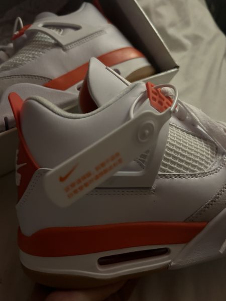 XP Factory Sneakers & Air Jordan 4 White Orange DR5415-108 review CHAD COLLINS 05