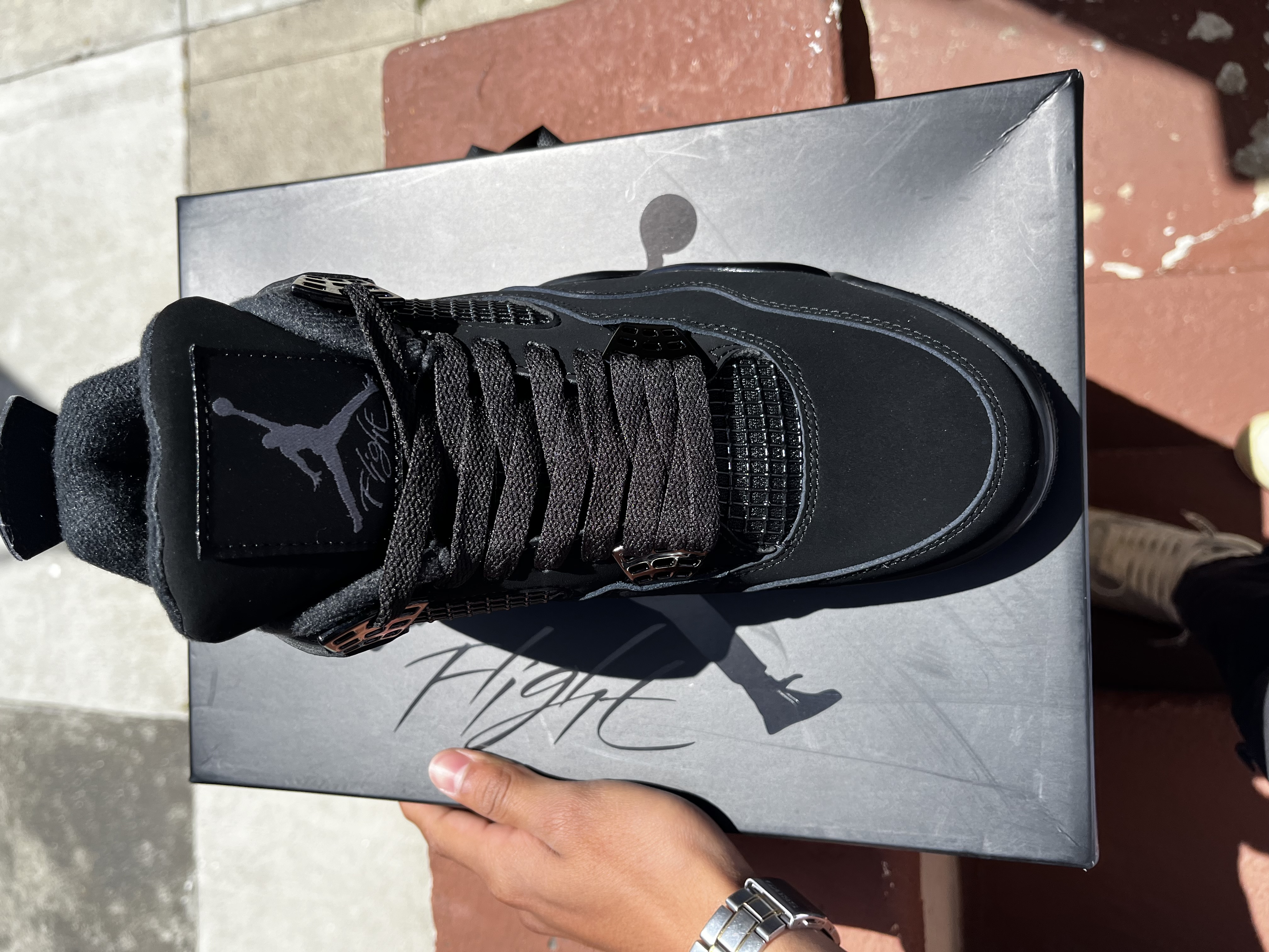  Pkgod Air Jordan 4 Retro Black Cat   review Ovidio 03