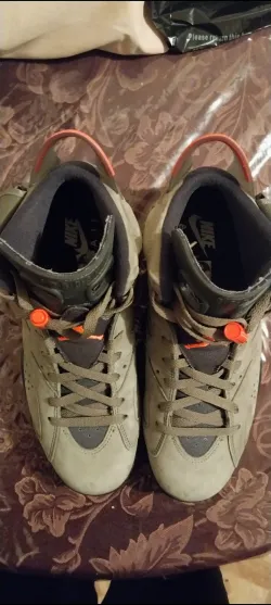 Pkgod Air Jordan 6 Retro Travis Scott Medium Olive review Air jordan 6  01