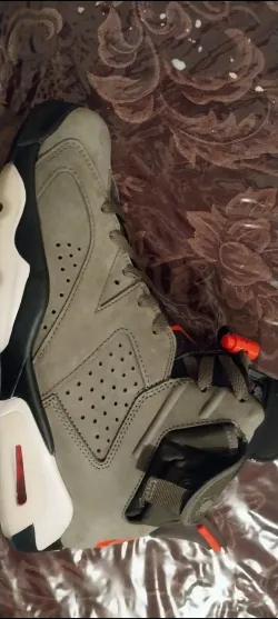 Pkgod Air Jordan 6 Retro Travis Scott Medium Olive review Air jordan 6  03