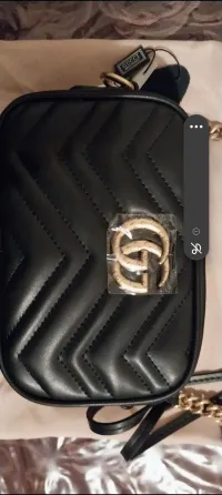 Top Quality Gucci GG Marmont Camera Bag Matelasse Mini Black review 2