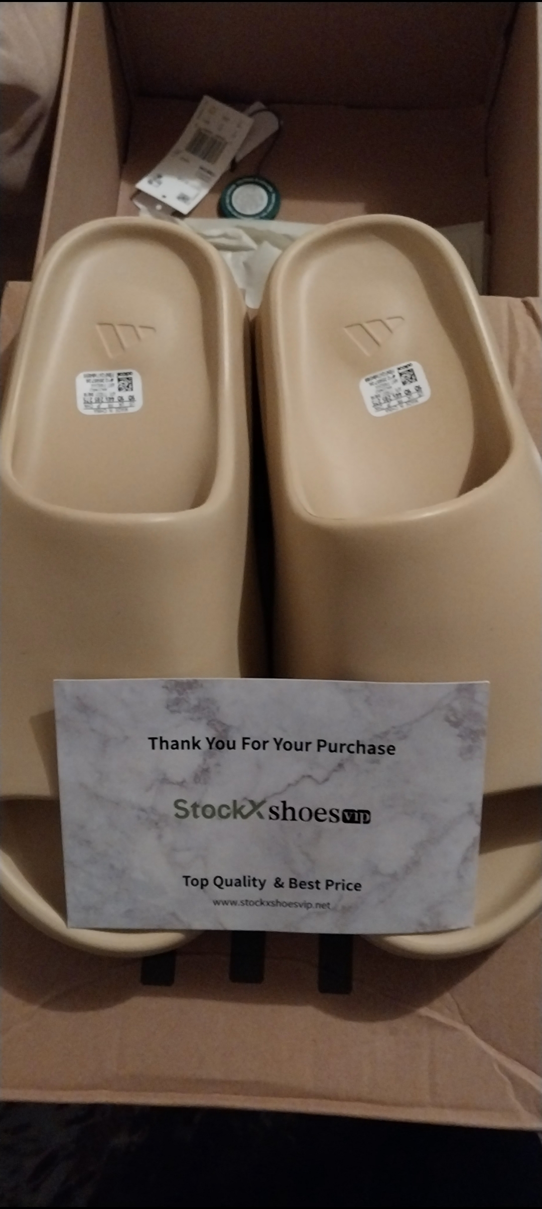    Pkgod adidas Yeezy Slide BONE review Yezzy sldie 01