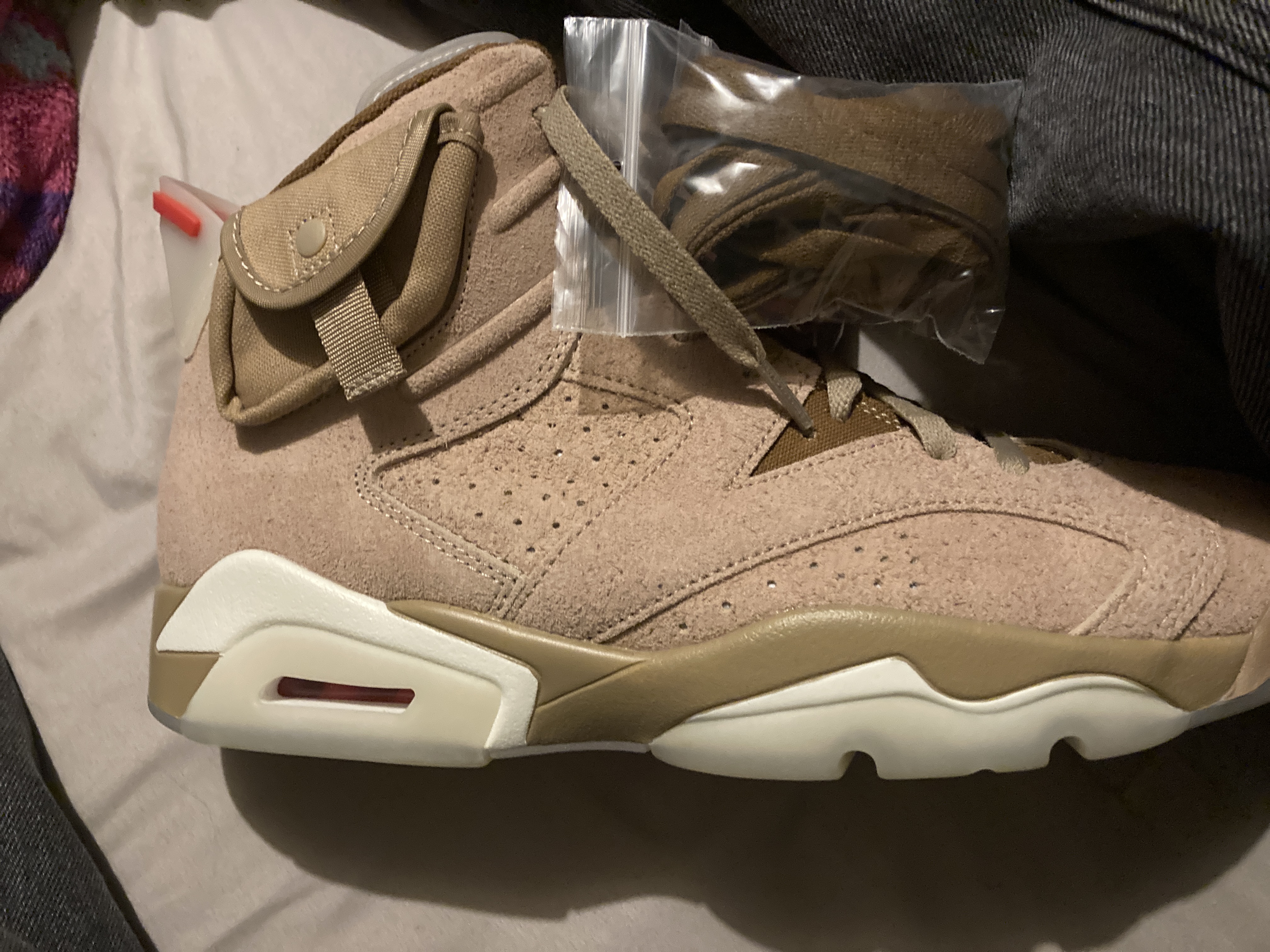     Pkgod Air Jordan 6 Retro Travis Scott British Khaki review ElOsito