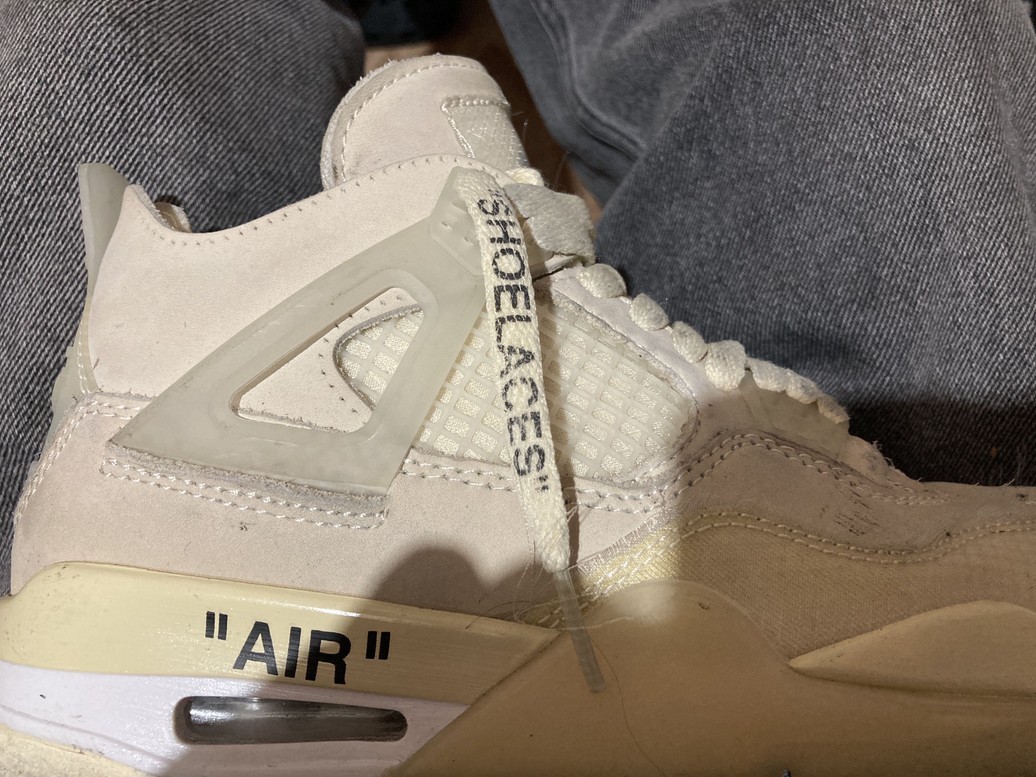  Pkgod  Air Jordan 4 Retro Off-White Sail   review ElOsito