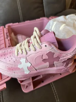 Pkgod Nike Air Force 1 x Chrome Hearts Pink review Papiichulo727 02