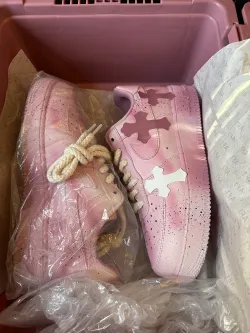 Pkgod Nike Air Force 1 x Chrome Hearts Pink review Papiichulo727 04