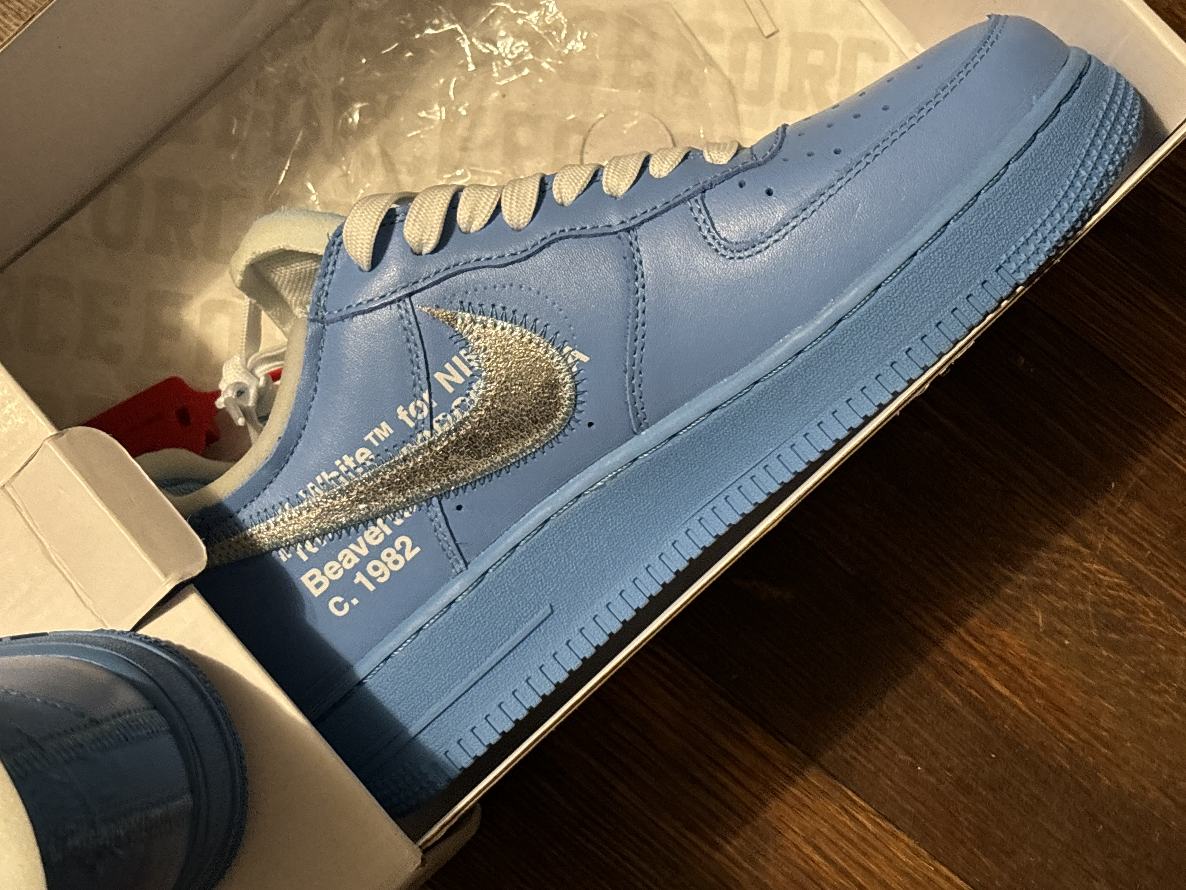 OWF Batch Sneaker & Nike Air Force 1 Low Off-White MCA University Blue CI1173-400 review Roland 02