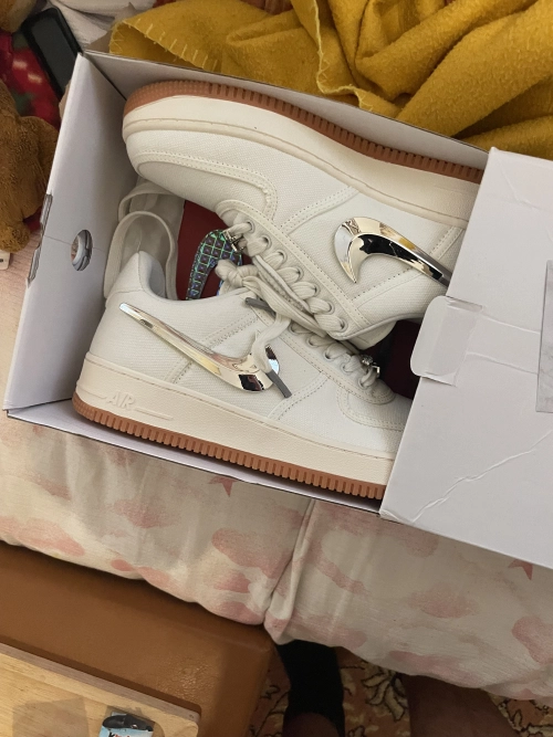     Pkgod Nike Air Force 1 Low Travis Scott Sail review 
