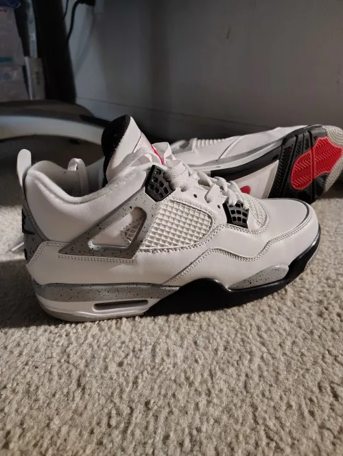 Pkgod Air Jordan 4 Retro White Cement review 