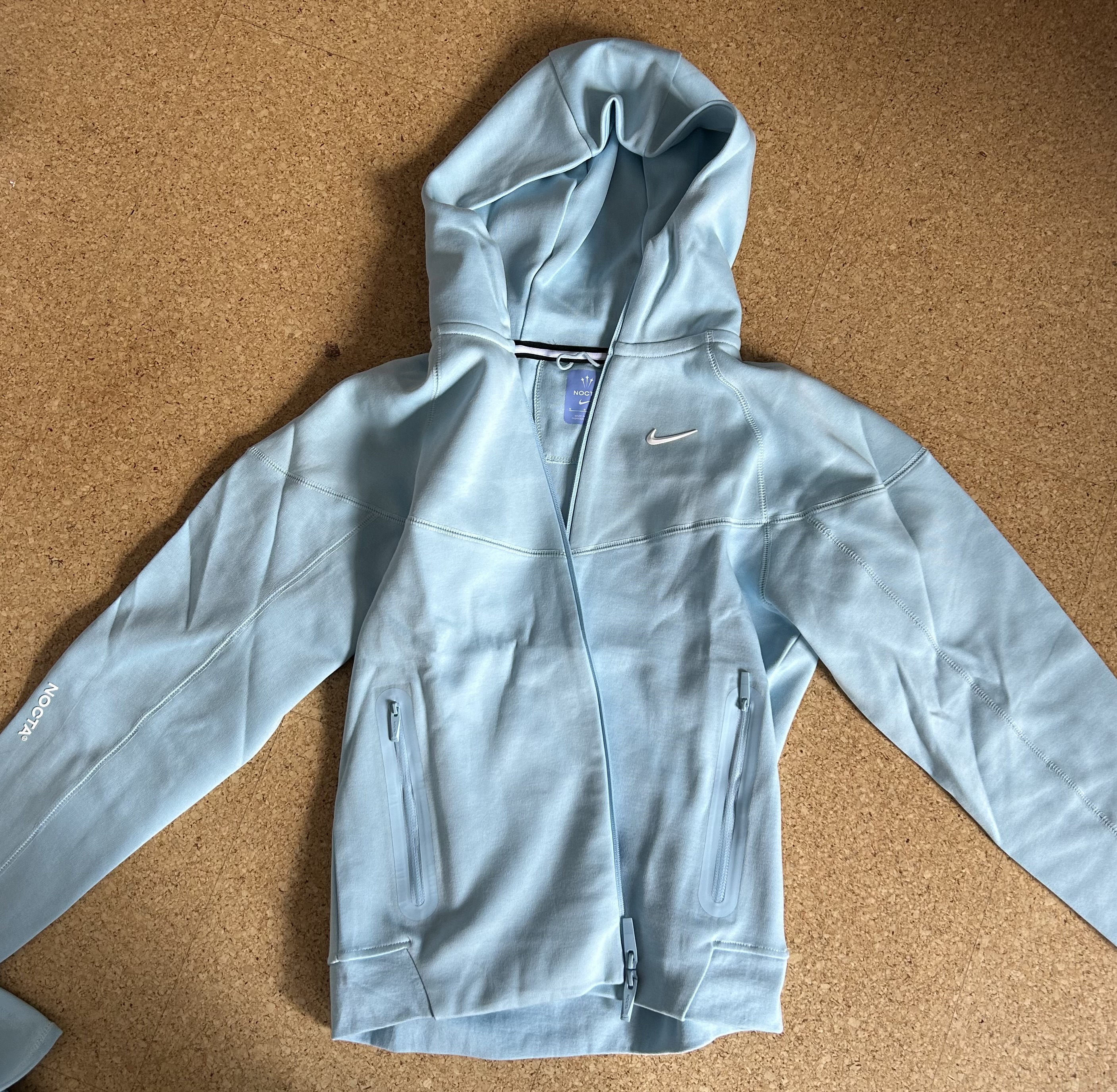 Nike x NOCTA Tech Fleece Hoodie & Joggers Set Cobalt Blue review Nike Nocta Tech 02