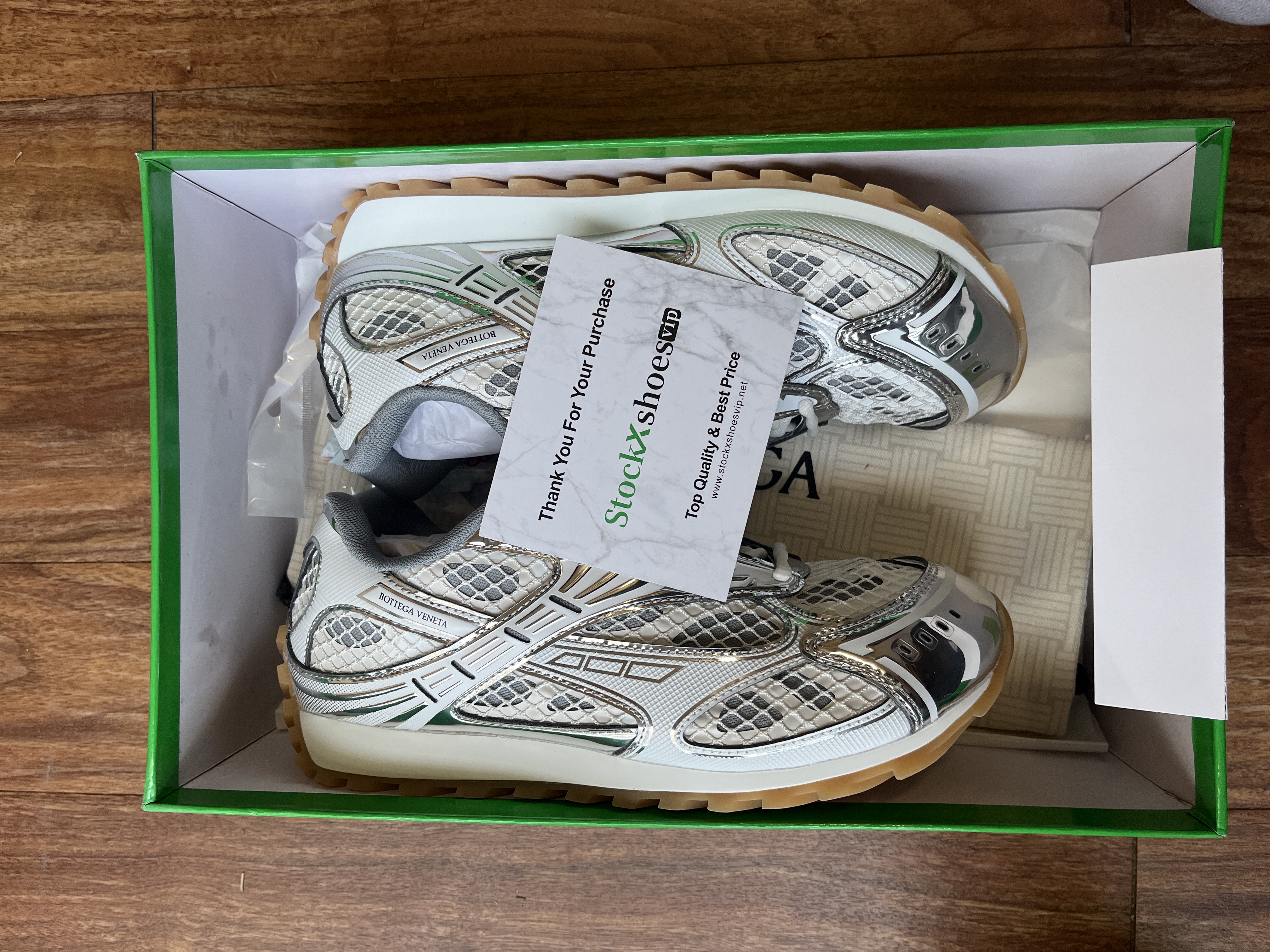 Bottega Veneta Orbit Silver White 741357V2X401425 review Bankroll