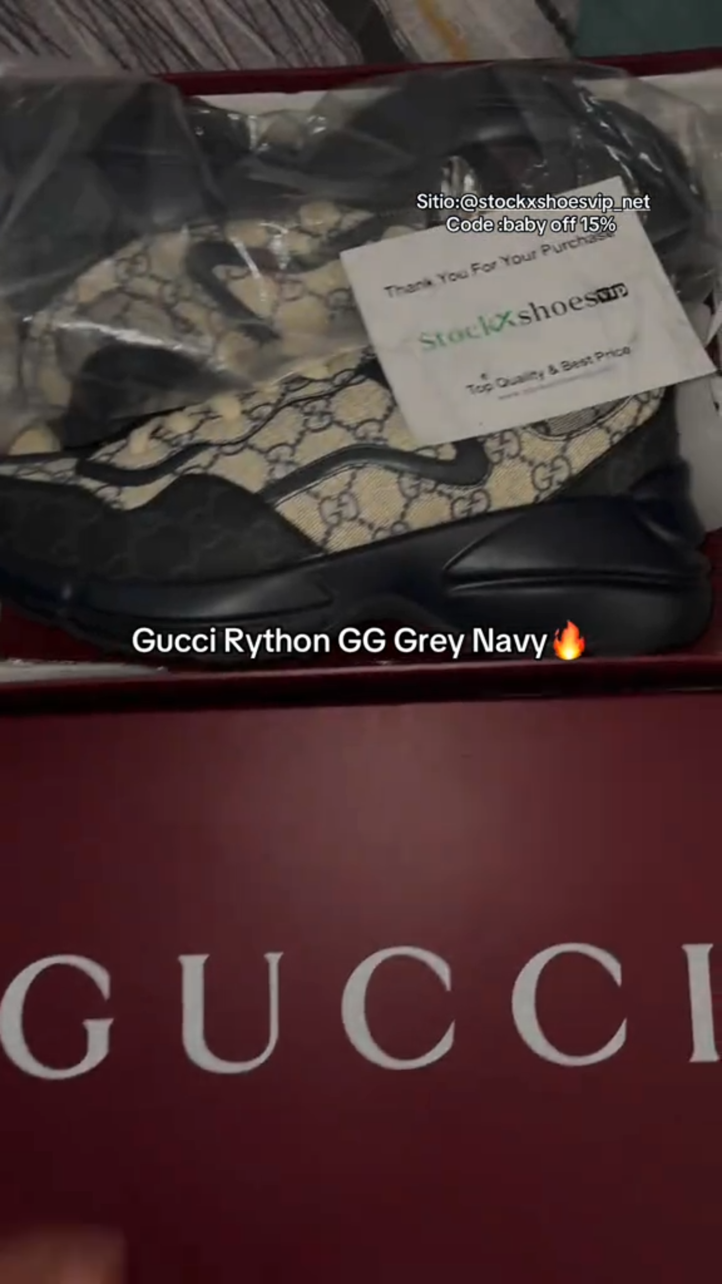    Gucci Rython GG Grey Navy 692909 UIQ20 1060 review 0