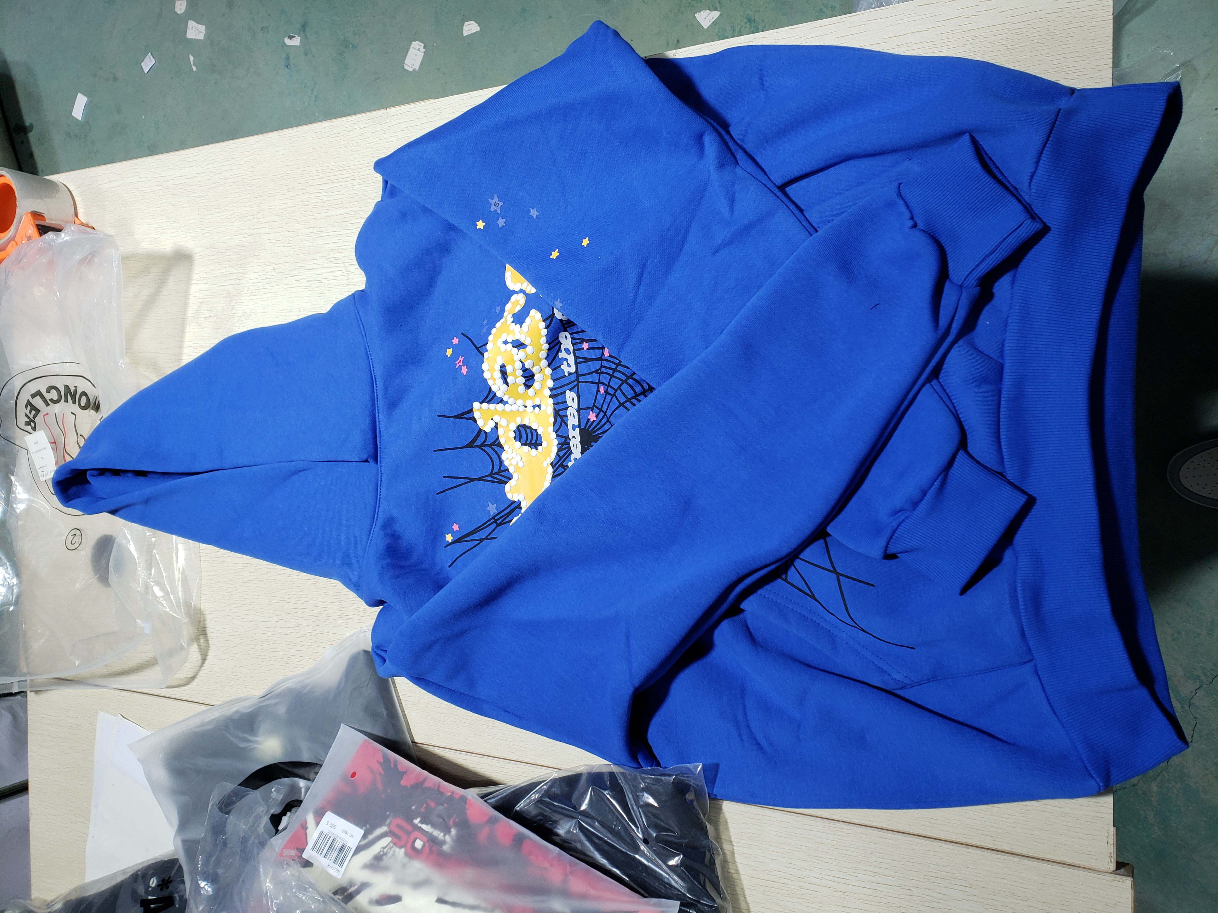 Sp5der Hoodie TC Blue review 3