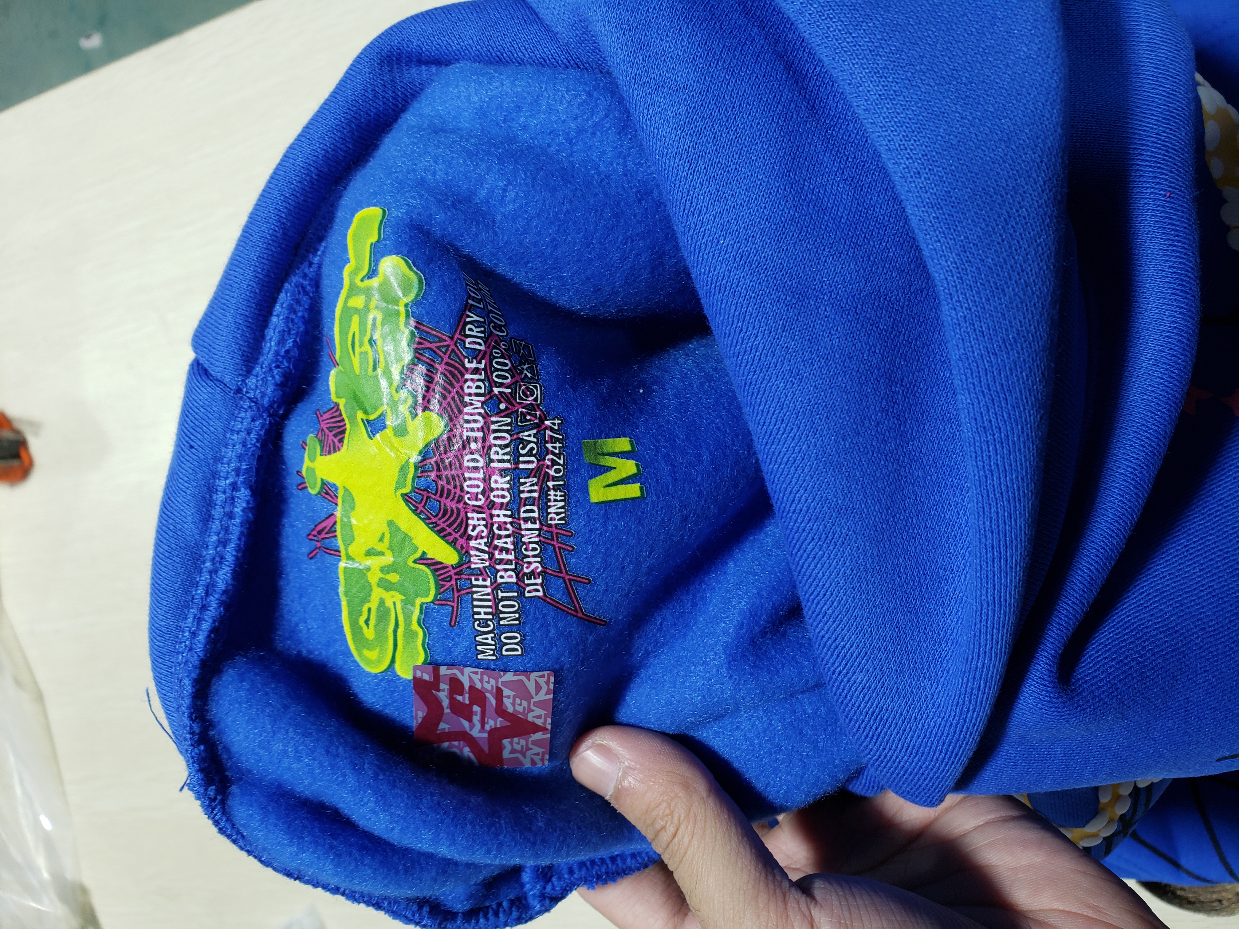 Sp5der Hoodie TC Blue review 2