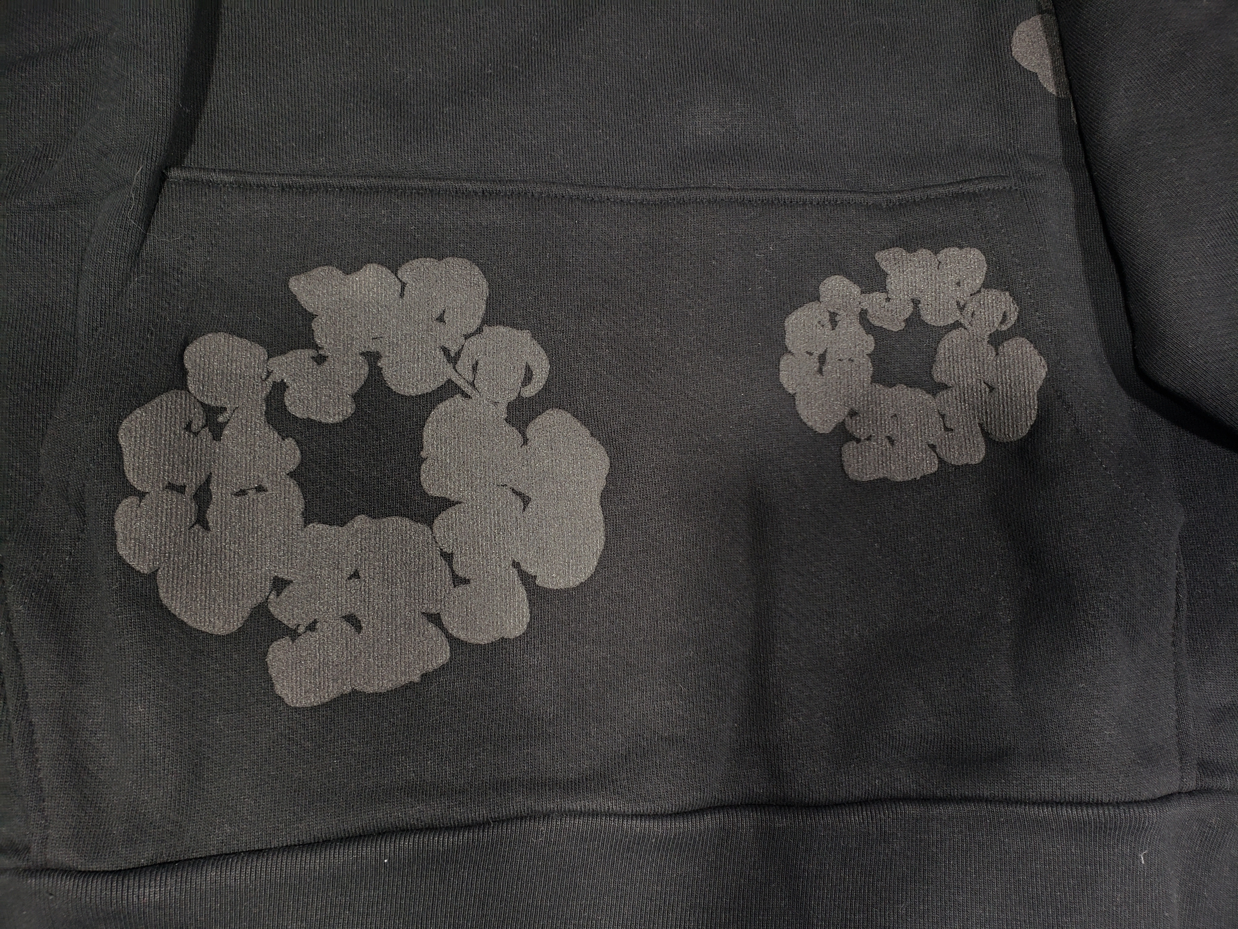 Top Quality Denim Tears Cotton Wreath Hoodie Black Monochrome review 3